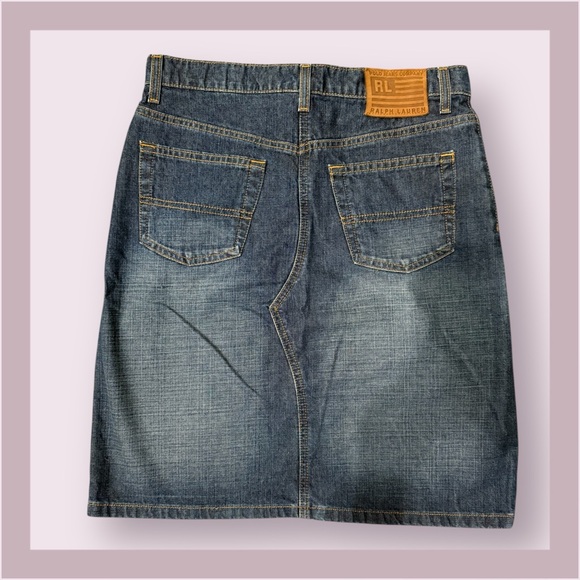 Ralph Lauren Polo Jeans Co. Caldwell Denim Skirt - Picture 3 of 6
